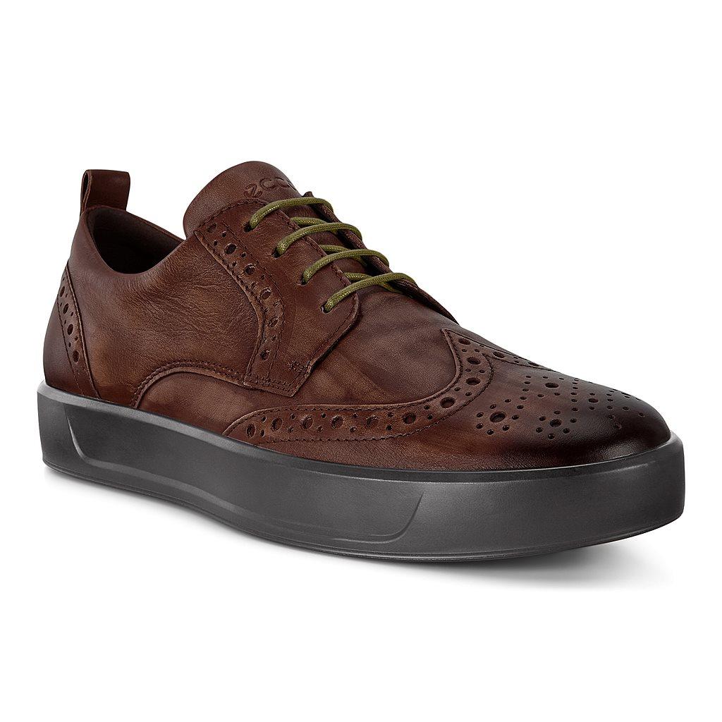 Ecco Soft 8 Mens Business Shoes Brown Online - India SPT-890261